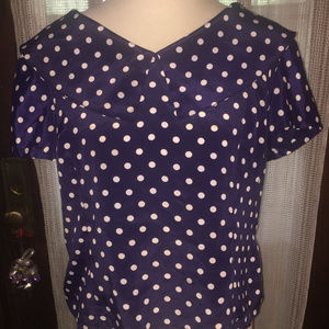 Polka Dot Sailor Blouse